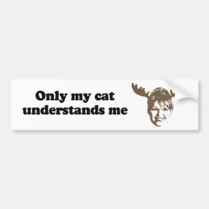 Autocollant De Voiture Seulement mon chat me comprend