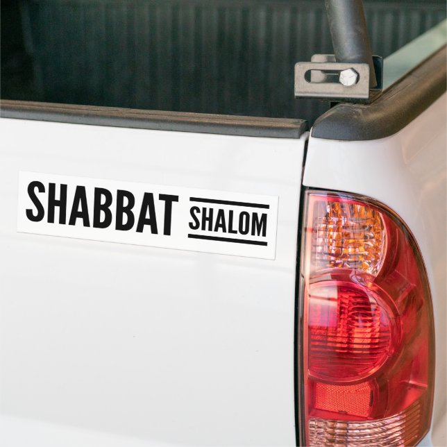 Autocollant De Voiture Shabbat Shalom Sabbat (Sur camion)
