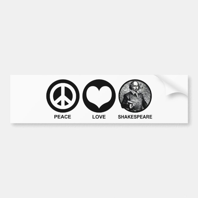 Autocollant De Voiture Shakespeare (Devant)