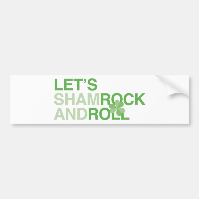 Autocollant De Voiture Shamrock et marche (Devant)