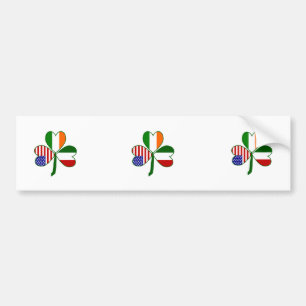 Autocollant De Voiture Shamrock italien