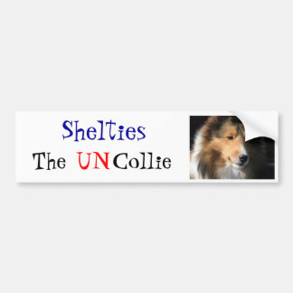 Autocollant De Voiture Shelties l'adhésif pour pare-chocs de colley de