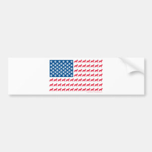 Autocollant De Voiture Shepard-Flag Patriotique