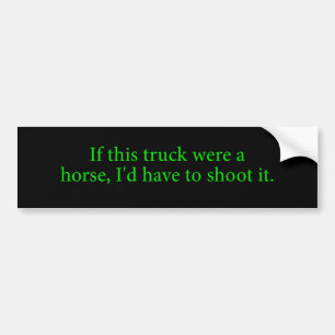 Autocollant De Voiture Si Ce Camion Était Un Cheval