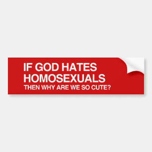Autocollant De Voiture SI un DIEU DÉTESTE HOMOSEXUALS.png