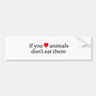 Autocollant De Voiture si vous aimez des animaux