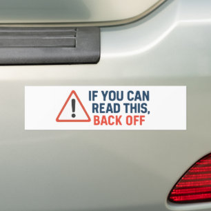 Autocollant De Voiture Si Vous Pouvez Lire Cela, Désactivez - Gras