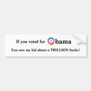 Autocollant De Voiture Si vous votiez pour Obama