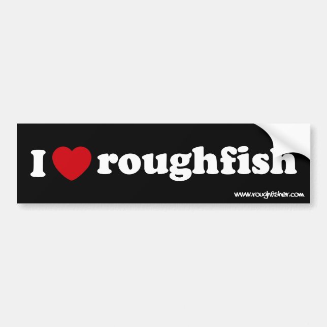 Autocollant De Voiture sig de roughfish du coeur i (Devant)