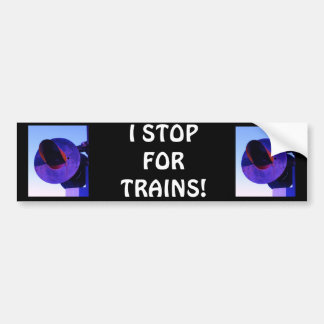 Autocollant De Voiture Signal de passage de train ferroviaire en violet