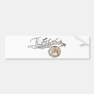 Autocollant De Voiture Signature d'Elizabeth I (version 1)