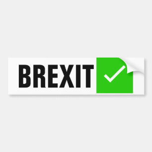 Autocollant De Voiture Signe de Brexit avec l'adhésif pour pare-chocs