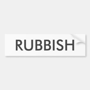 Autocollant De Voiture Signe de DÉCHETS