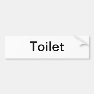Autocollant De Voiture Signe de toilette