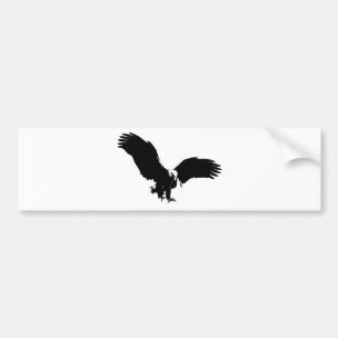 Autocollant De Voiture Silhouette de l'aigle chauve