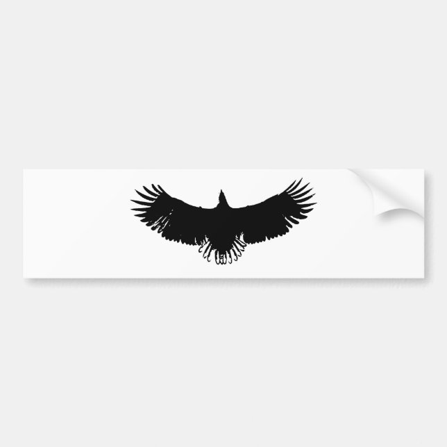 Autocollant De Voiture Silhouette de l'aigle d'atterrissage (Devant)