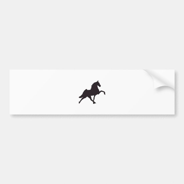 Autocollant De Voiture Silhouette de marche de cheval (Devant)