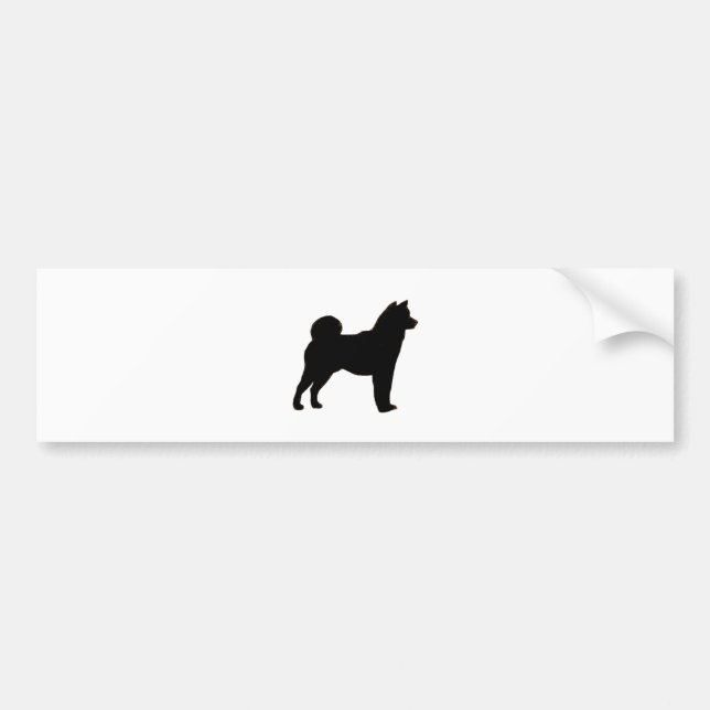 Autocollant De Voiture Silhouette de Shiba Inu (Devant)