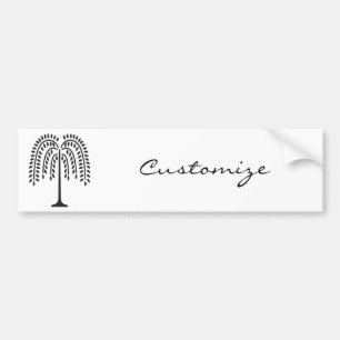 Autocollant De Voiture Silhouette de Willow en pleurs Thunder_Cove