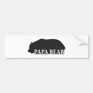 Autocollant De Voiture Silhouette d'ours de papa