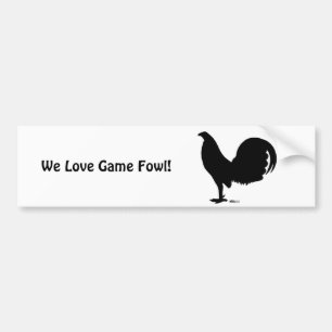 Autocollant De Voiture Silhouette du coq Gamecock