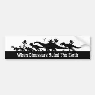 Autocollant De Voiture Silhouettes de dinosaure