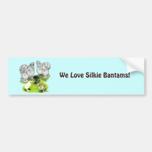 Autocollant De Voiture Silkie Bantam Splash Family