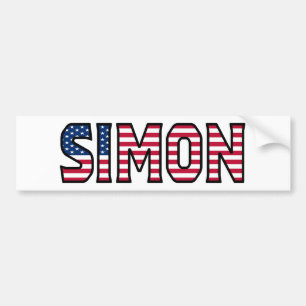 Autocollant De Voiture Simon Nom Vorname USA Aufkleber Sticker Auto