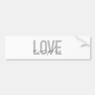 Autocollant De Voiture Simple, modern, urban, cool design Love Memphis