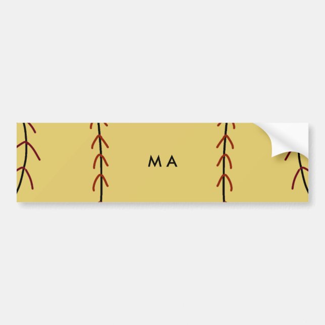 Autocollant De Voiture Simple monogramme ajouter votre nom lettre man min (Devant)