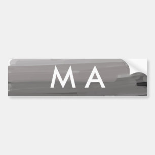 Autocollant De Voiture Simple monogramme ajouter votre nom lettre man min