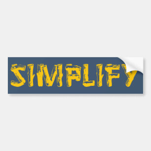 Autocollant De Voiture Simplifiez
