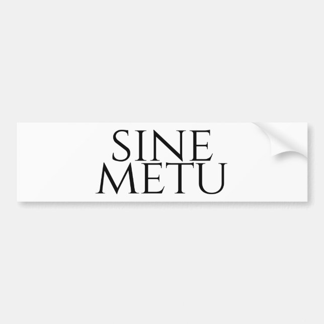 Autocollant De Voiture Sine Metu - Sans Peur (Devant)