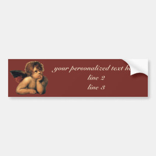 Autocollant De Voiture Sistine Madonna, Angels détail par Raphael Sanzio