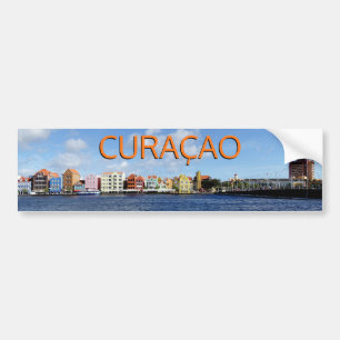 Autocollant De Voiture Skyline de Willemstad, Curaçao (personnalisable)