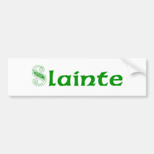 Autocollant De Voiture Slainte Cheers en irlandais