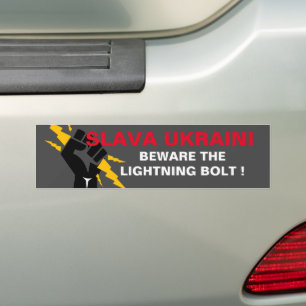 AUTOCOLLANT DE VOITURE SLAVA UKRAINI