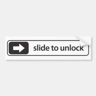 Autocollant De Voiture slide to unlock - auto-autocollants