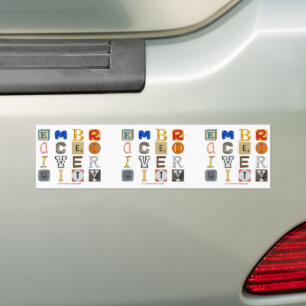 Autocollant De Voiture SlipperyJoe's embrasse diversité lettres découpées