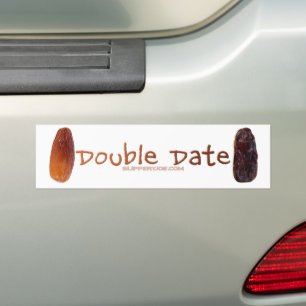 Autocollant De Voiture SlipperyJoe's Two Dates Double Date drôle shrivele
