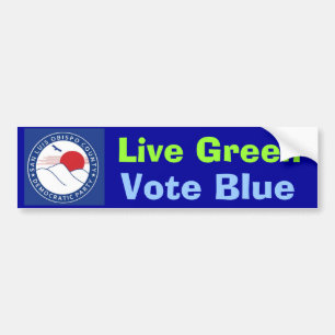Autocollant De Voiture SLOCDP vivent bleu vert de vote