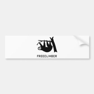 Autocollant De Voiture sloth fautier climber freeclimber freeclimbing