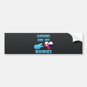 Autocollant De Voiture Slovaks sont mon Homies