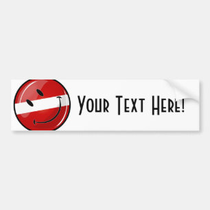 Autocollant De Voiture Smiling Diver's Flag
