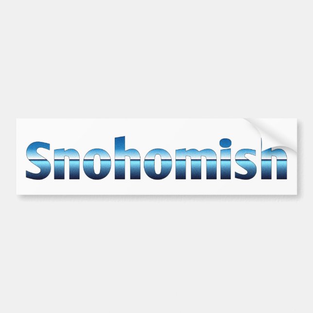 Autocollant De Voiture Snohomish WA (Devant)