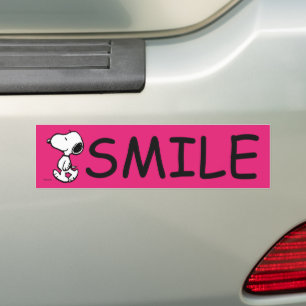 Autocollant De Voiture Snoopy Black & Magenta