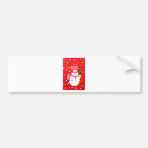 Autocollant De Voiture Snowman