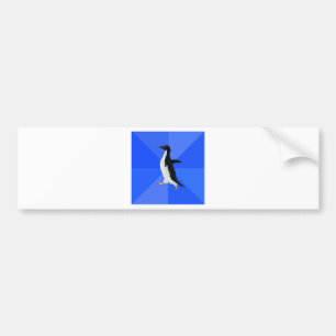 Autocollant De Voiture Social-Maladroit-Pingouin-Meme