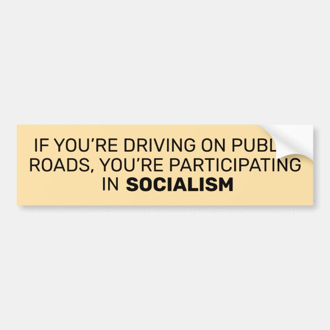 Autocollant De Voiture Socialisme (Devant)