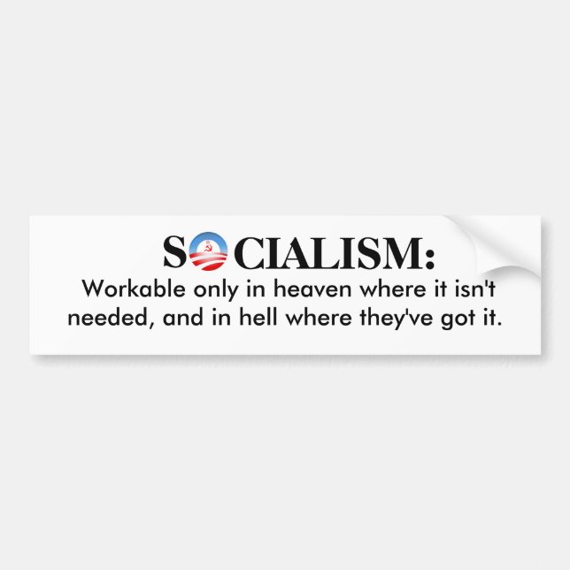 Autocollant De Voiture Socialisme (Devant)